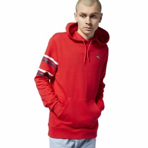 Reebok Classic All Over Vector Kapuzenpullover Herren - Rot - DE 590-YAW